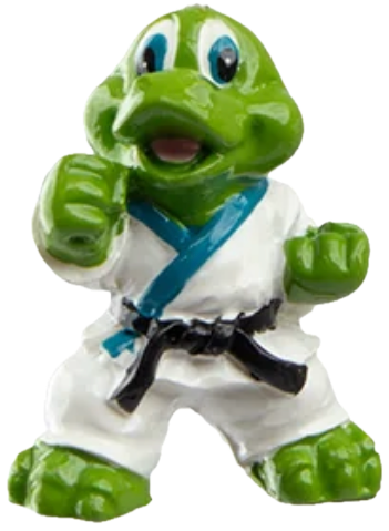 Wahni the Kooshie — a small karate figurine